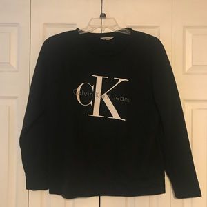 Calvin Klein Black Crewneck Sweatshirt